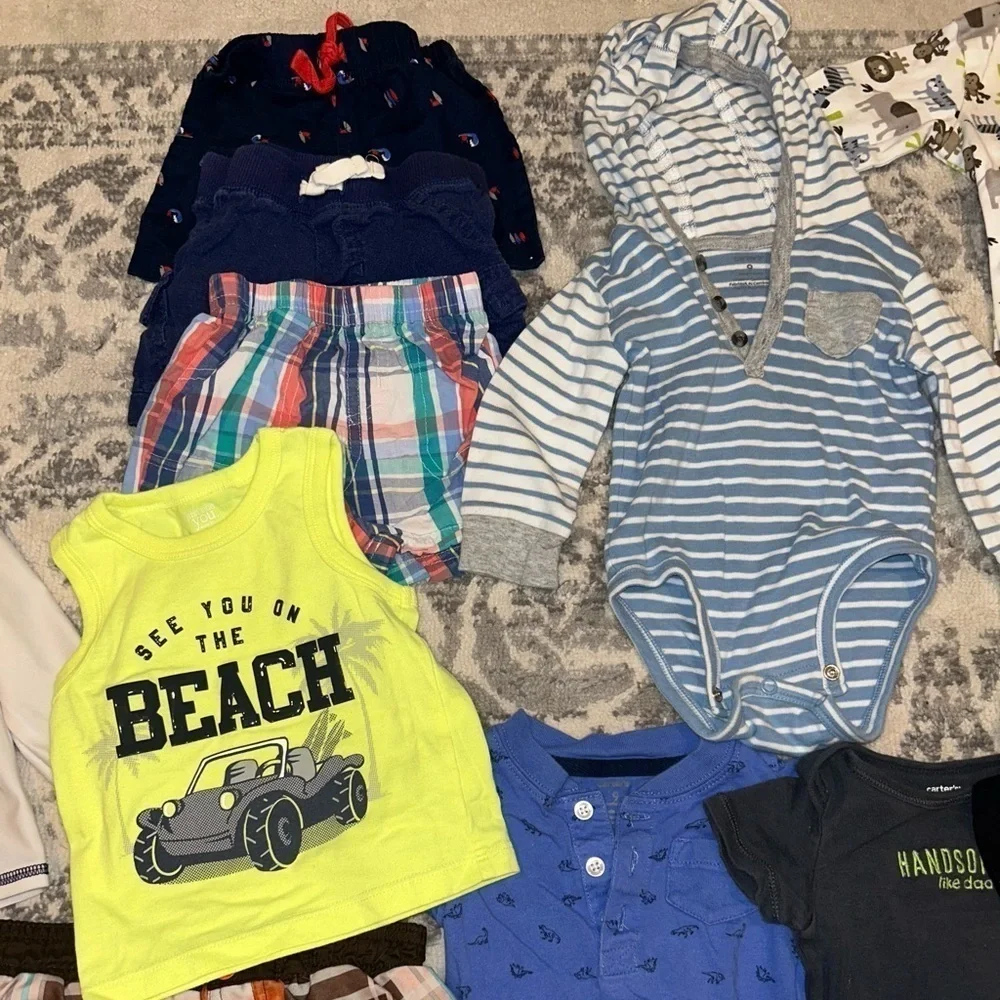 26 Piece Baby Boy Size 6-9M Mixed Season Bundle